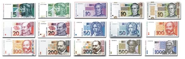 Banconote della kuna croata